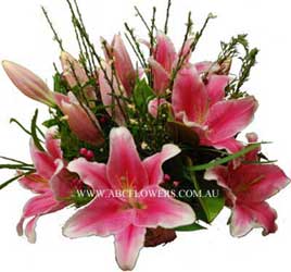 ABC Flowers st. vincent's hospital fitzroy melbourne deliver b027 bouquet of premium oriental lilies melbourne wide 7 days a week free delivery to melbourne inner suburbs